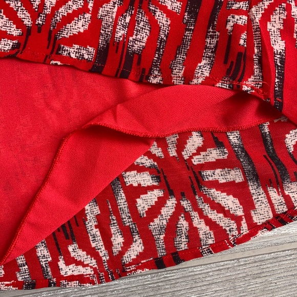 Sans Souci Red Blouse Tank Top - Medium - Picture 6 of 7